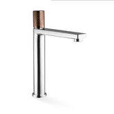 Linkware Gabe High Rise Mixer - Chrome w/ Rose Gold Handle